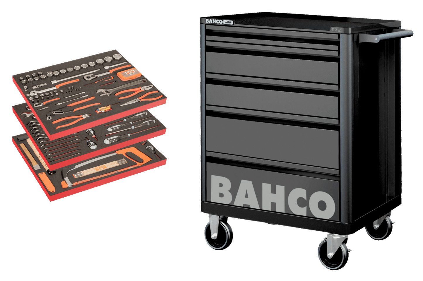 Verktygsvagn Bahco 158 delar