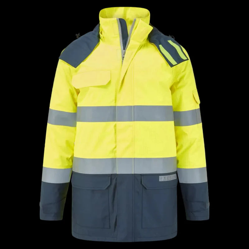 Bizflame Rain+ Flamsäker Hi-Vis Vinterparkas