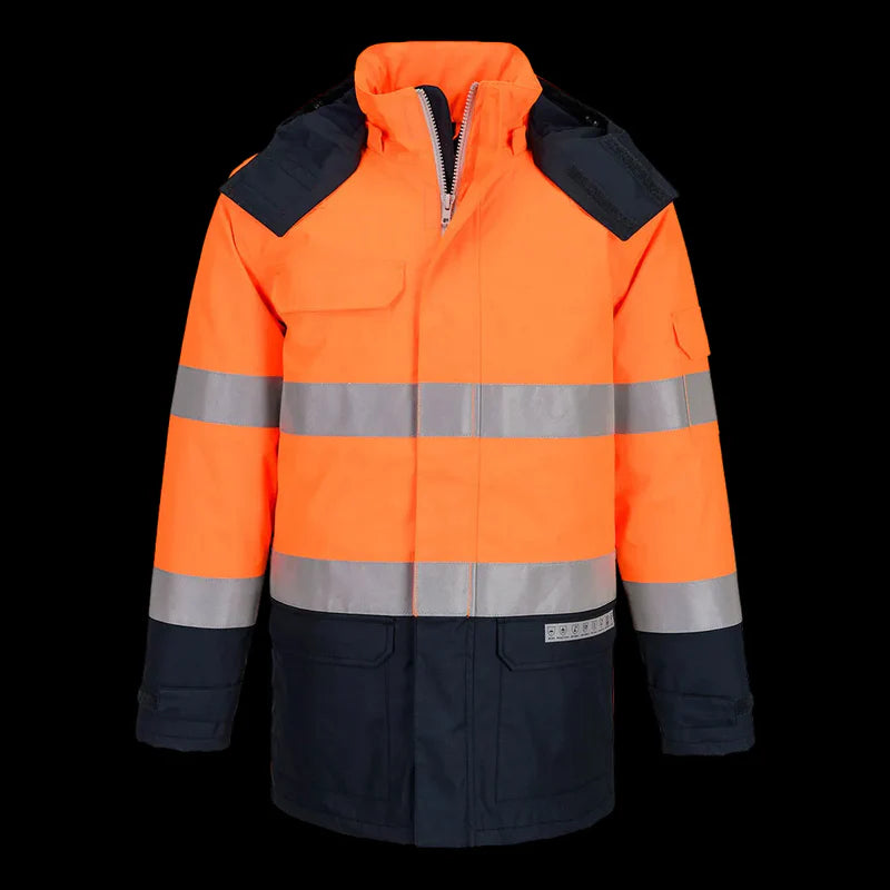 Bizflame Rain+ Flamsäker Hi-Vis Vinterparkas